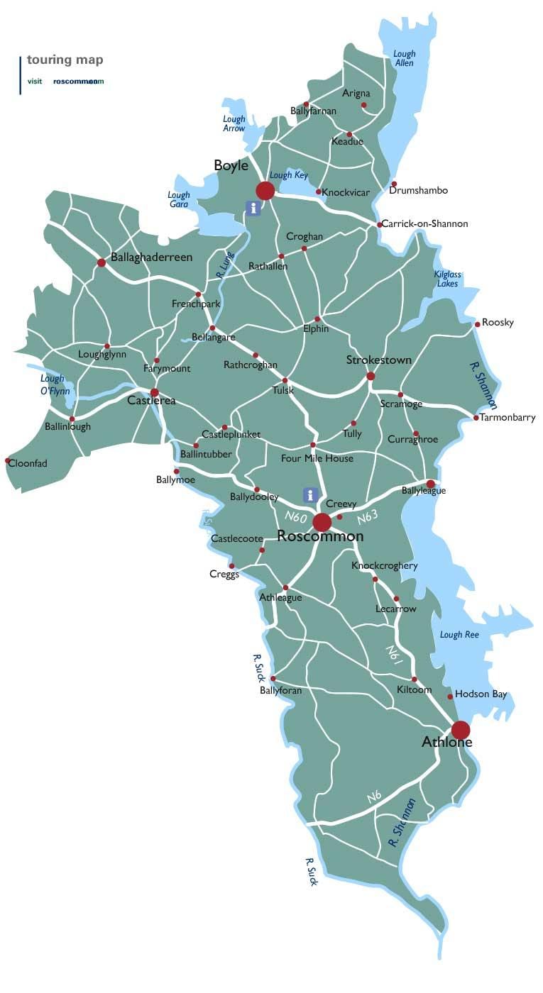 வரைபடம் உள்ளூரில் roscommon அயர்லாந்து