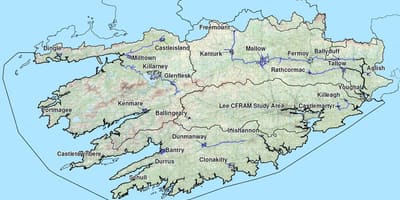 விரிவான வரைபடம் மேற்கு அயர்லாந்து