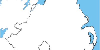 வெற்று வரைபடத்தை வடக்கு அயர்லாந்து