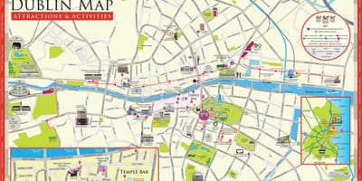 வரைபடம் அயர்லாந்து tourist attractions