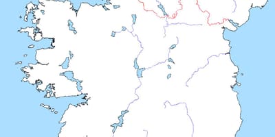 வரைபடத்தை ஒரு வெற்று வரைபடத்தை அயர்லாந்து ஆறுகள்